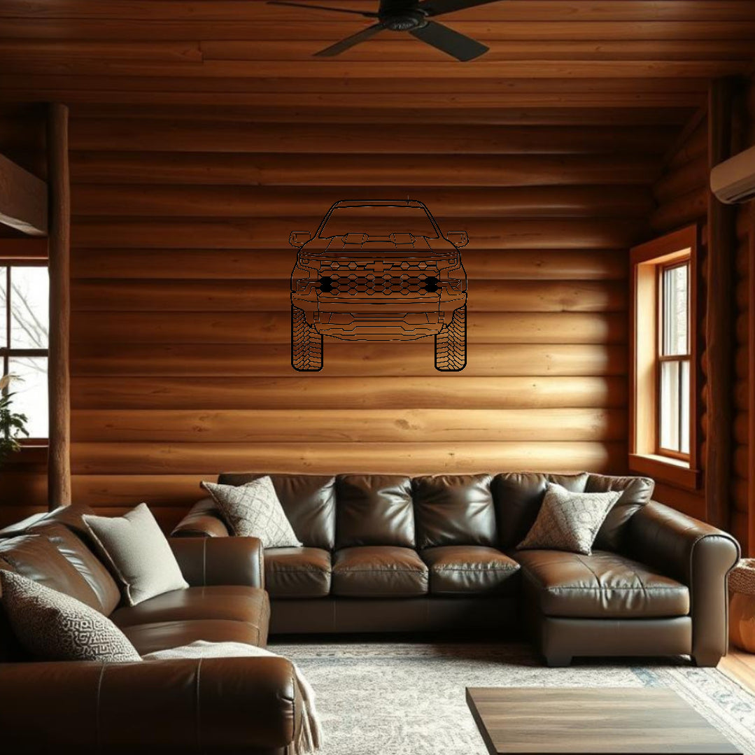 2023 Silverado 1500 Steel Wall Art