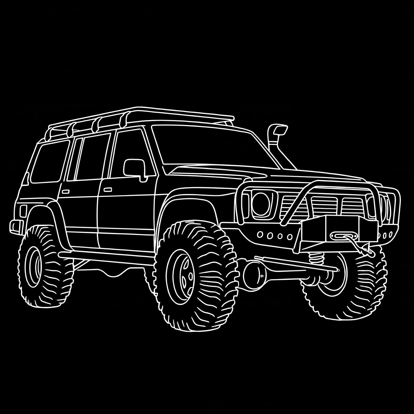 4WD LED Wireless Phone Charger Bamboo Fast Charge Pad LC79, FJ40 & Patrol Designs