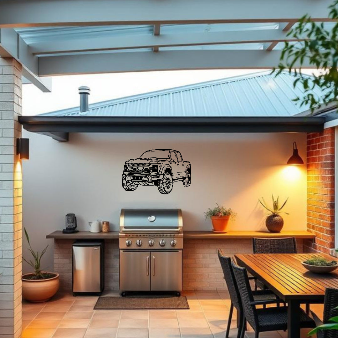 Ford F-150 Raptor Steel Wall Art