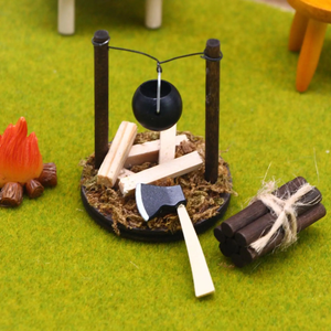 1:12 Scale Camping Gear 4-Piece Diorama Set