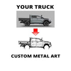 Your Custom Car Silhouette Metal Wall Art