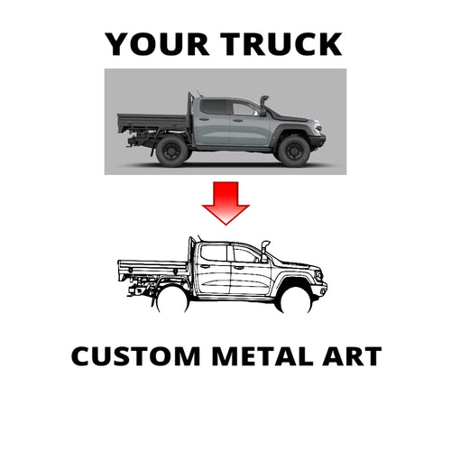 Your Custom Car Silhouette Metal Wall Art