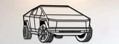 Tesla Cybertruck Steel Wall Art