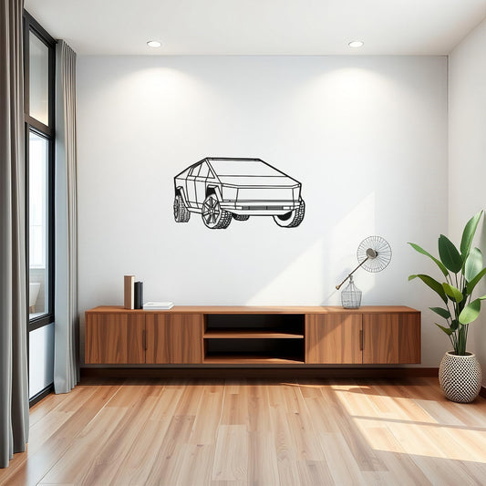 Tesla Cybertruck Steel Wall Art