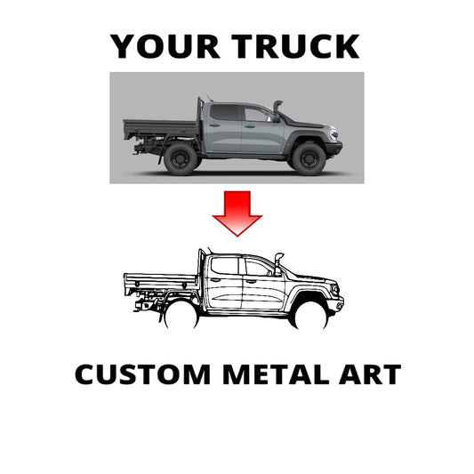 Your Custom Car Silhouette Metal Wall Art